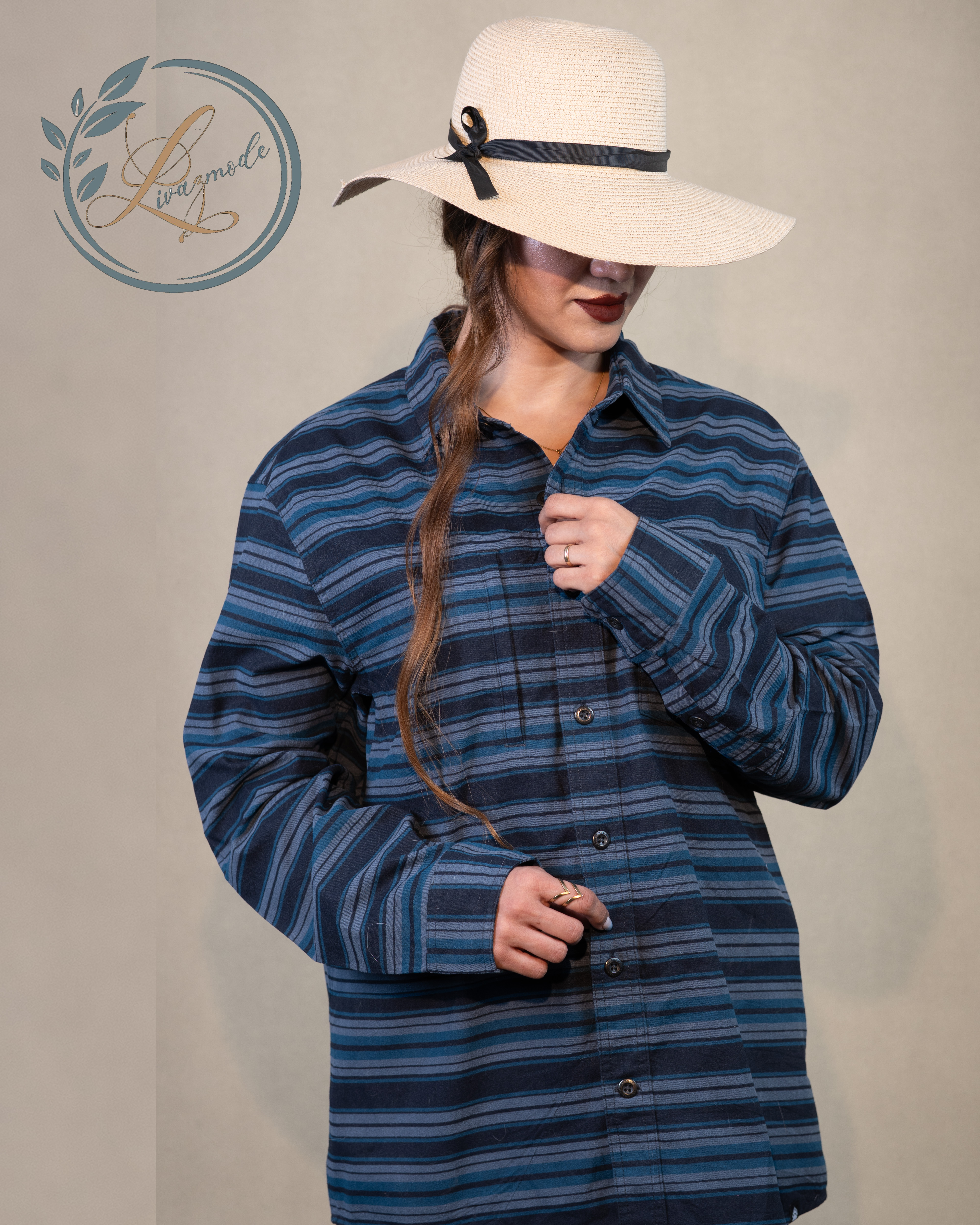 پیراهن راه راه فلانل